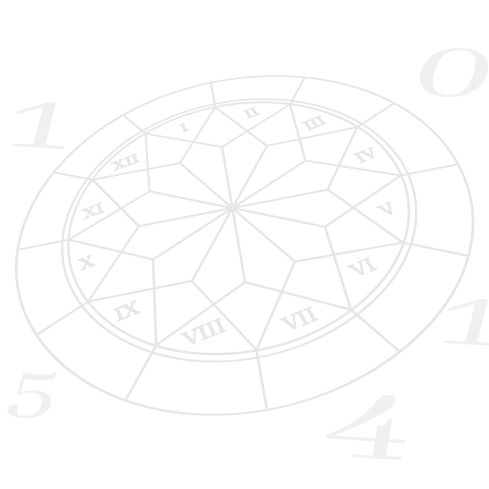 Numerology symbols background